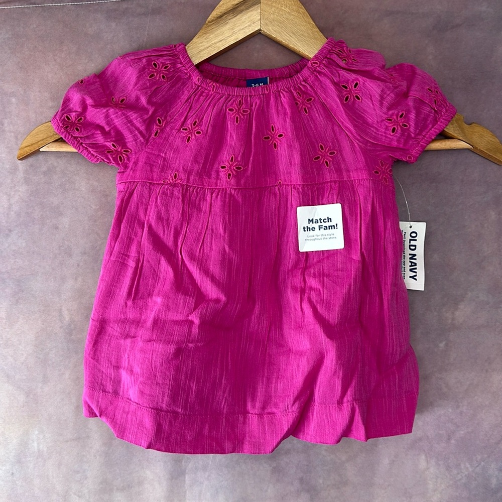 NWT Pink Old Navy Shirt 3-6m
